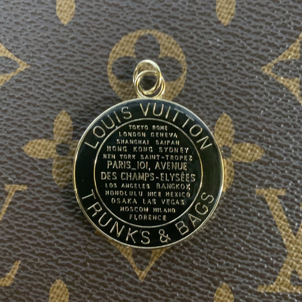 Black and Gold Upcycled Louis Vuitton Bags and Trunks Charm